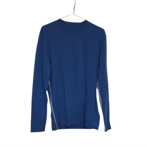 Icebreaker Merino Wool Long Sleeve Blue Anatomica Shirt